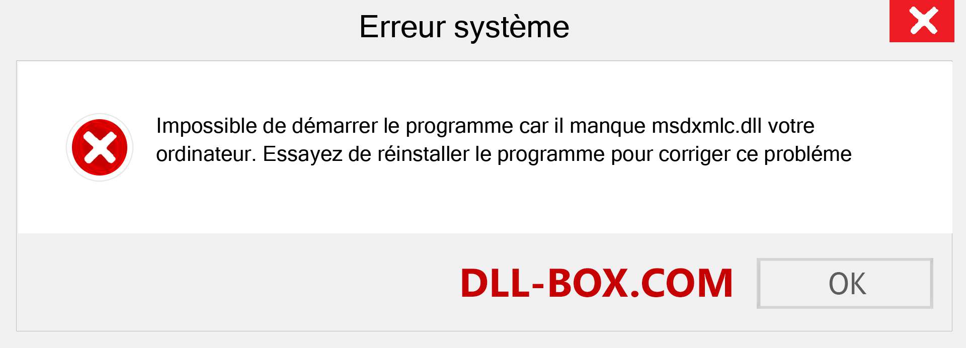 Le fichier msdxmlc.dll est manquant ?. Télécharger pour Windows 7, 8, 10 - Correction de l'erreur manquante msdxmlc dll sur Windows, photos, images